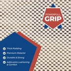 Superior Rio Reversible Non-Slip Grip Foam Mesh Indoor Area Rug Pad - Cream