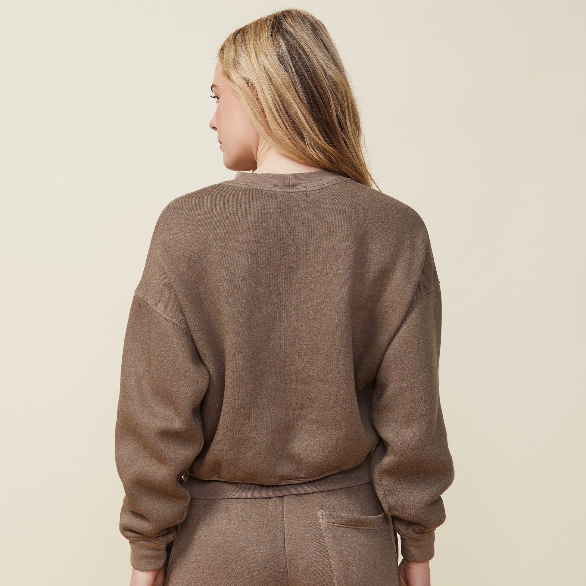 Teddy Fleece Crew Neck Sweatshirt