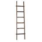 Sagebrook Home Rustic 6ft Tall Blanket Ladder, Decorative Freestanding Ladder For Storage - 19 x 2 x 76