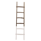 Sagebrook Home Rustic 6ft Tall Blanket Ladder, Decorative Freestanding Ladder For Storage - 19 x 2 x 76