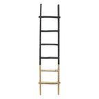 Sagebrook Home Rustic 6ft Tall Blanket Ladder, Decorative Freestanding Ladder For Storage - 19 x 2 x 76