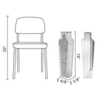 Tall Crushed Diamond Floor Vase