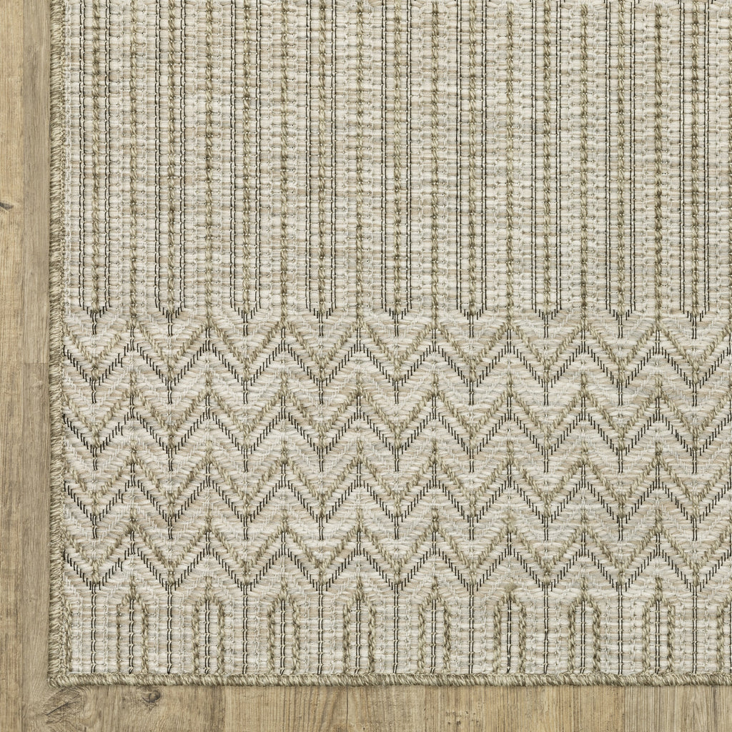 Vista Home Tangelo Geometric Tan/ Black Ultimate Performance Area Rug