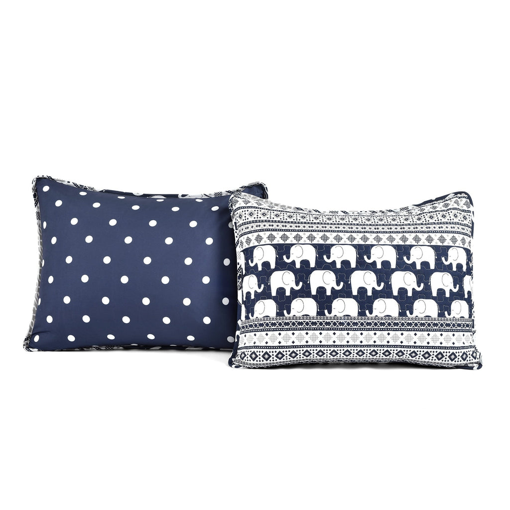 Taylor & Olive Ever-Tru Elephant Stripe 5-piece Quilt Set