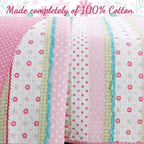 Taylor & Olive Sunfish Pink Pastel Cotton Quilt Bedding Set