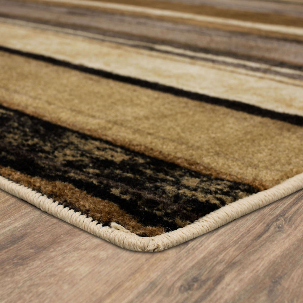 The Curated Nomad Sultan Multicolor Striped Boho Area Rug