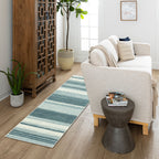 The Curated Nomad Sultan Multicolor Striped Boho Area Rug