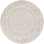 Livabliss Tiffany Grey Bohemian Border Area Rug