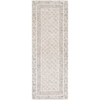 Livabliss Tiffany Grey Bohemian Border Area Rug
