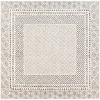 Livabliss Tiffany Grey Bohemian Border Area Rug