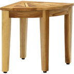 The Original Kai Corner Teak Shower Bench