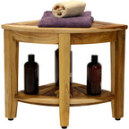 The Original Kai Corner Teak Shower Bench