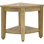 The Original Kai Corner Teak Shower Bench