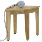 The Original Kai Corner Teak Shower Bench