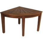 The Original Kai Corner Teak Shower Bench
