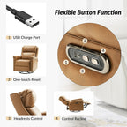 Tobias Traditional Swivel And Rocker Power Recliner Set of 2 by HULALA HOME