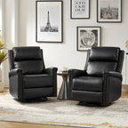 Tobias Traditional Swivel And Rocker Power Recliner Set of 2 by HULALA HOME