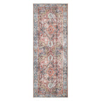 Traditional Distressed Machine Washable Area Rug