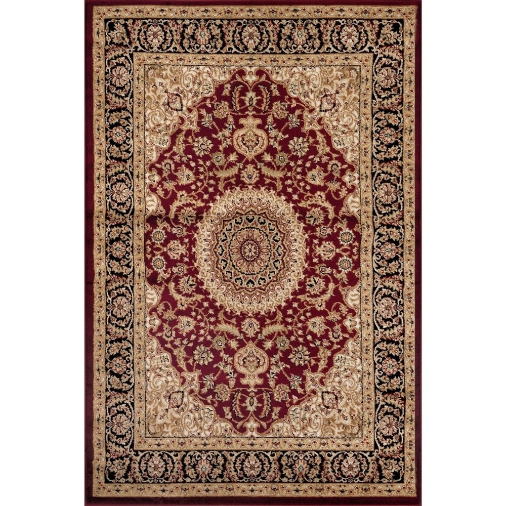 World Rug Gallery Traditional Oriental Medallion Area Rug