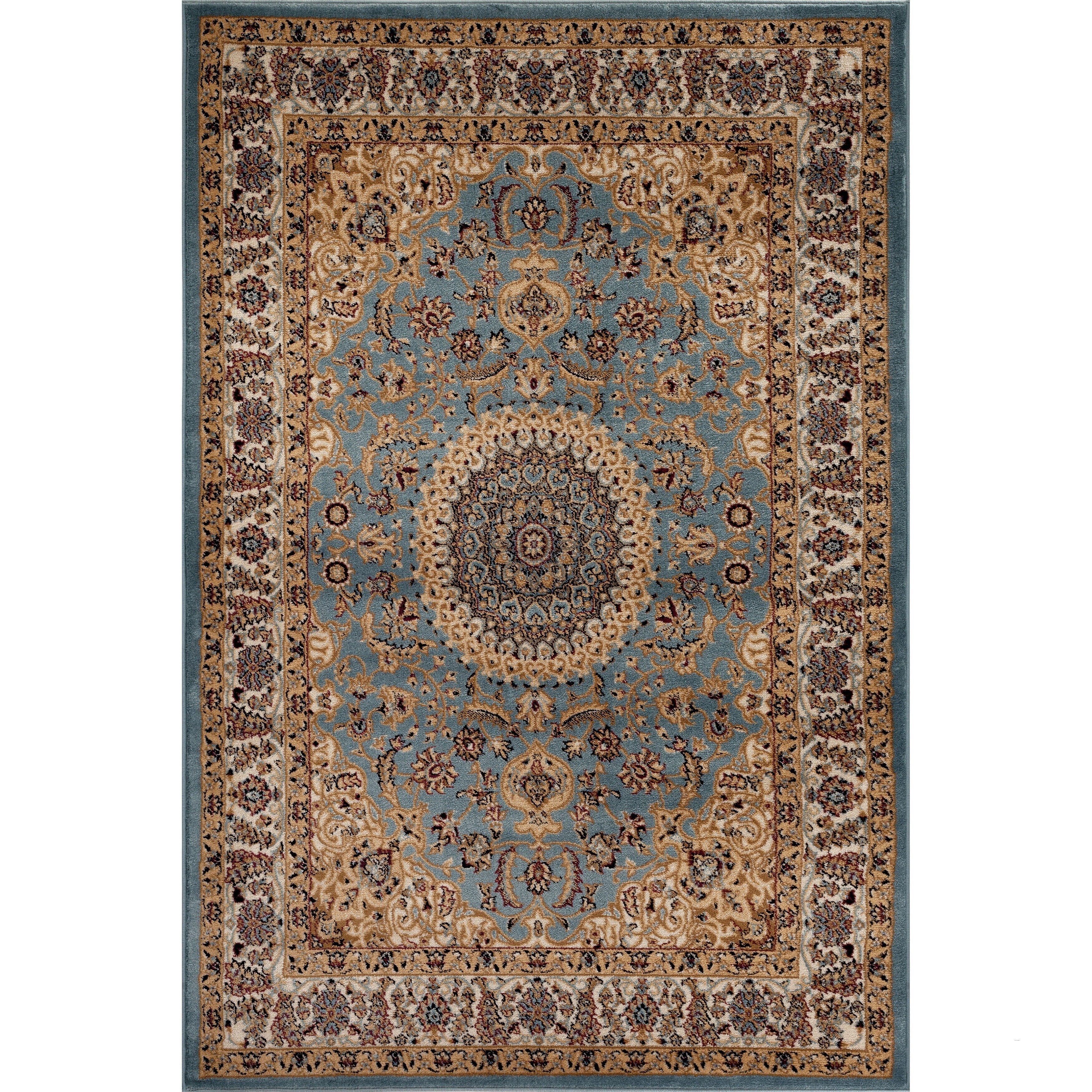 World Rug Gallery Traditional Oriental Medallion Area Rug