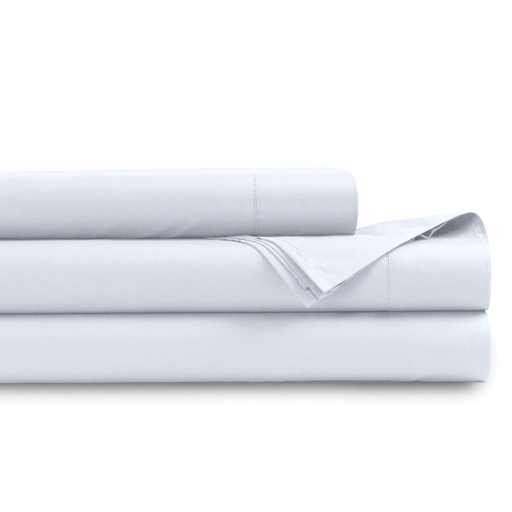 Tribeca Living Organic Cotton 400 Thread Count Percale Extra Deep Pocket Sheet Set