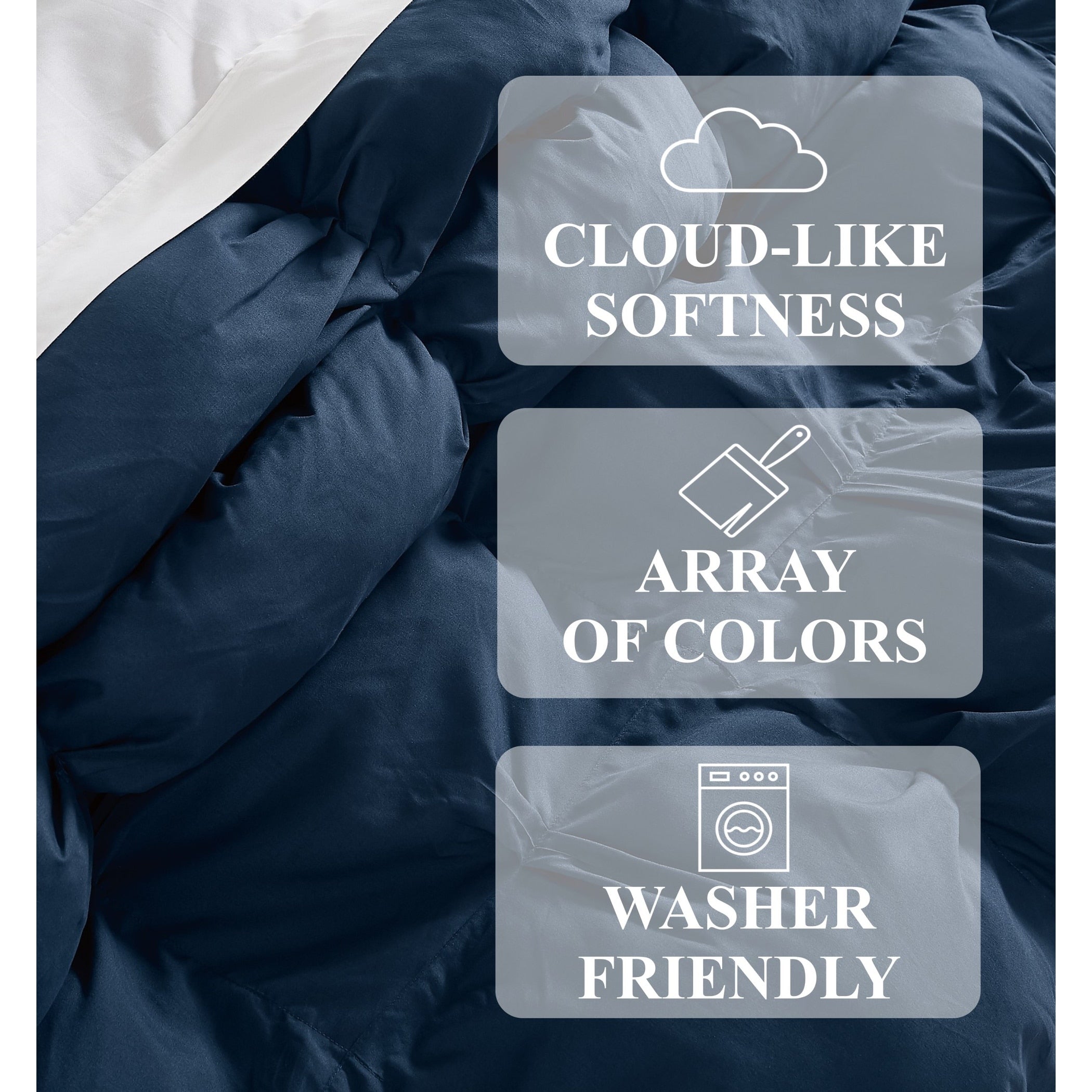 Truly Soft Oversized Puffer 3 Piece Comforter Set