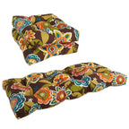 Tufted Indoor/Outdoor Settee Cushion Set (Set of 3) - 19 x 19/19 x 42