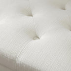 Tufted Storage Ottoman Bench, Rectangular Footstool