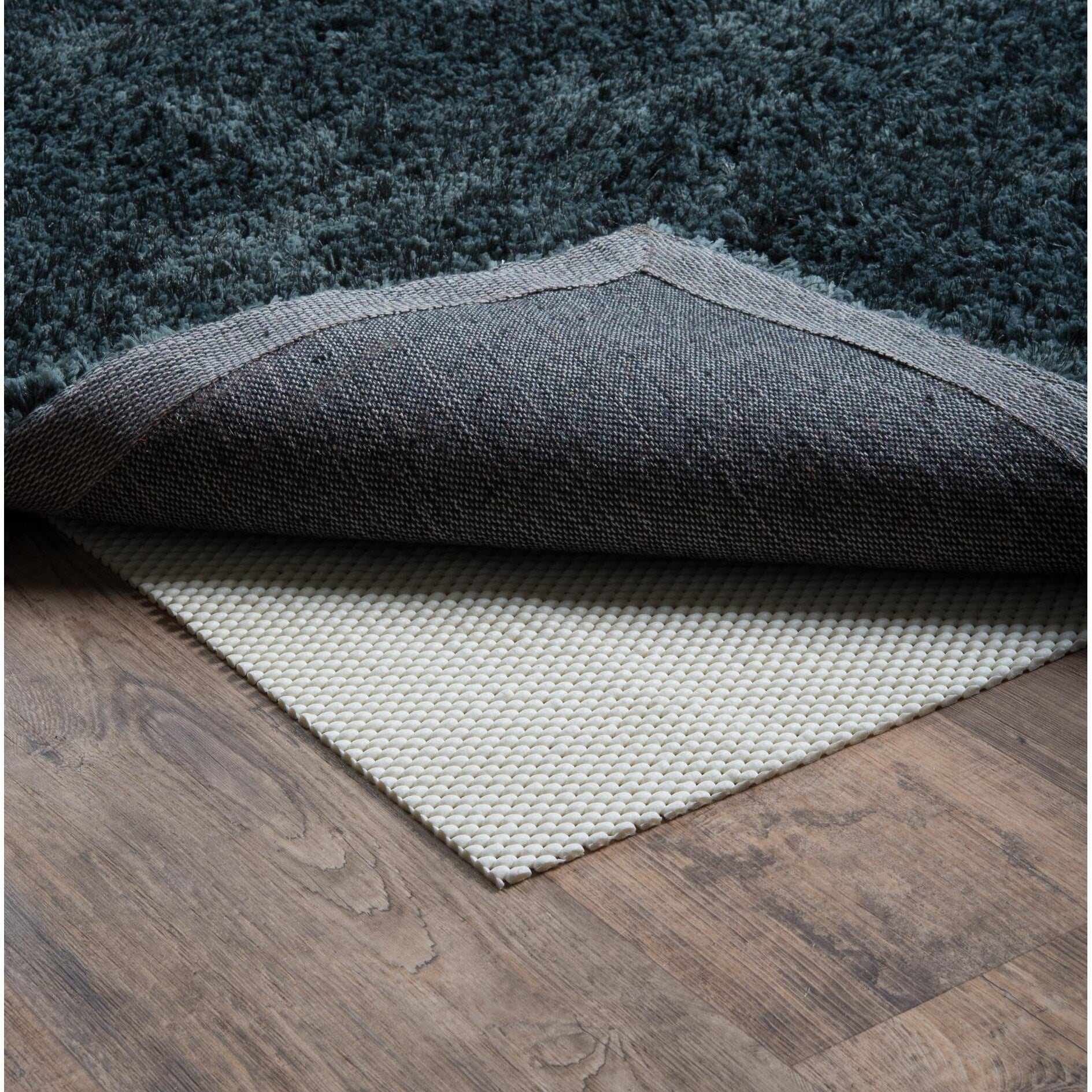 Vista Home Ultra Hold White PVC-coated Knit Polyester Rug Pad - Beige