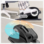 Under Desk Elliptical Machine, Elliptical Trainer with Remote Control Seated Pedal Exerciser for Seniors Adults and Teens