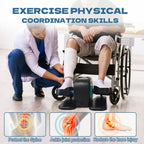 Under Desk Elliptical Machine, Elliptical Trainer with Remote Control Seated Pedal Exerciser for Seniors Adults and Teens