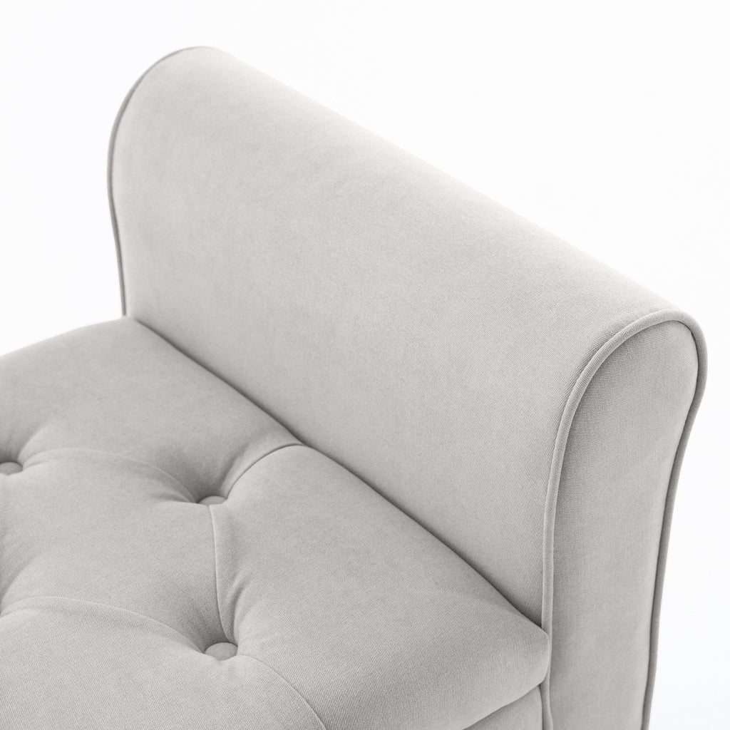 Upholstered Storage Bench Arm Bench Entryway Bench with Tufted Flip Top 50.4 Inches