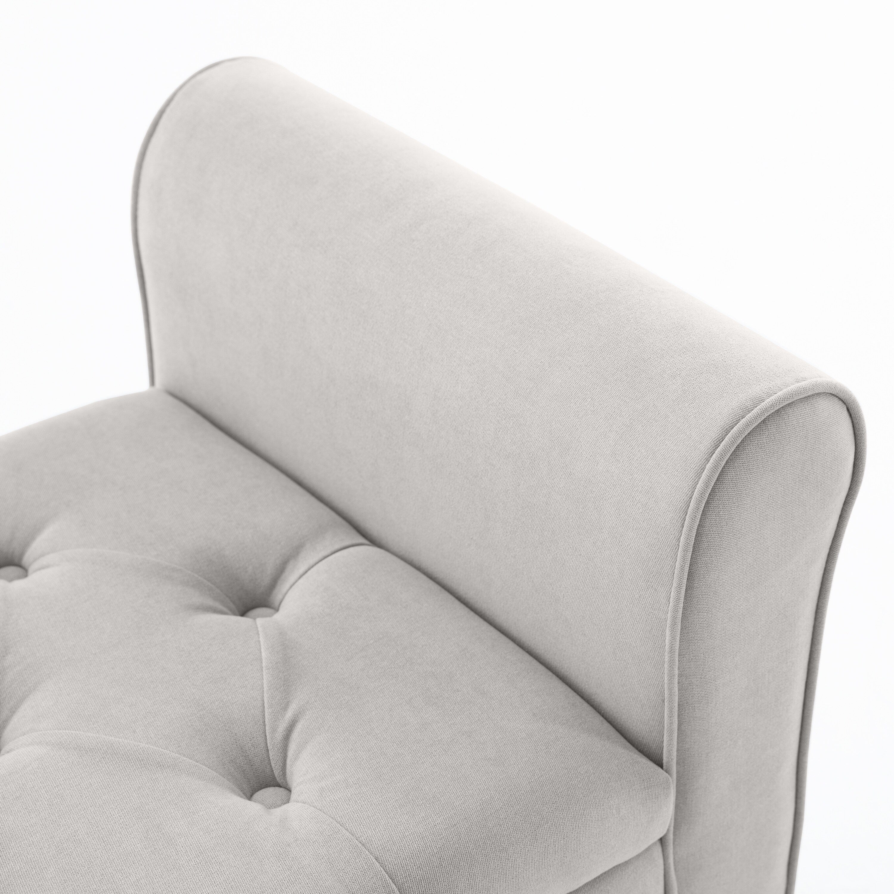 Upholstered Storage Bench Arm Bench Entryway Bench with Tufted Flip Top 50.4 Inches