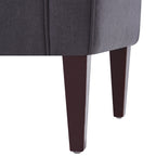 Upholstered Storage Bench Arm Bench Entryway Bench with Tufted Flip Top 50.4 Inches