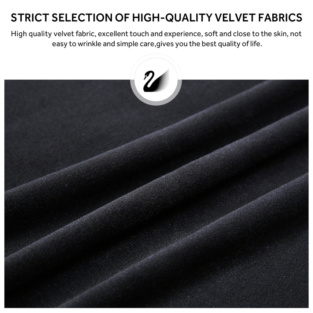 Upholstered Tufted Velvet Dining Chair with Solid Wood Legs Set of 6