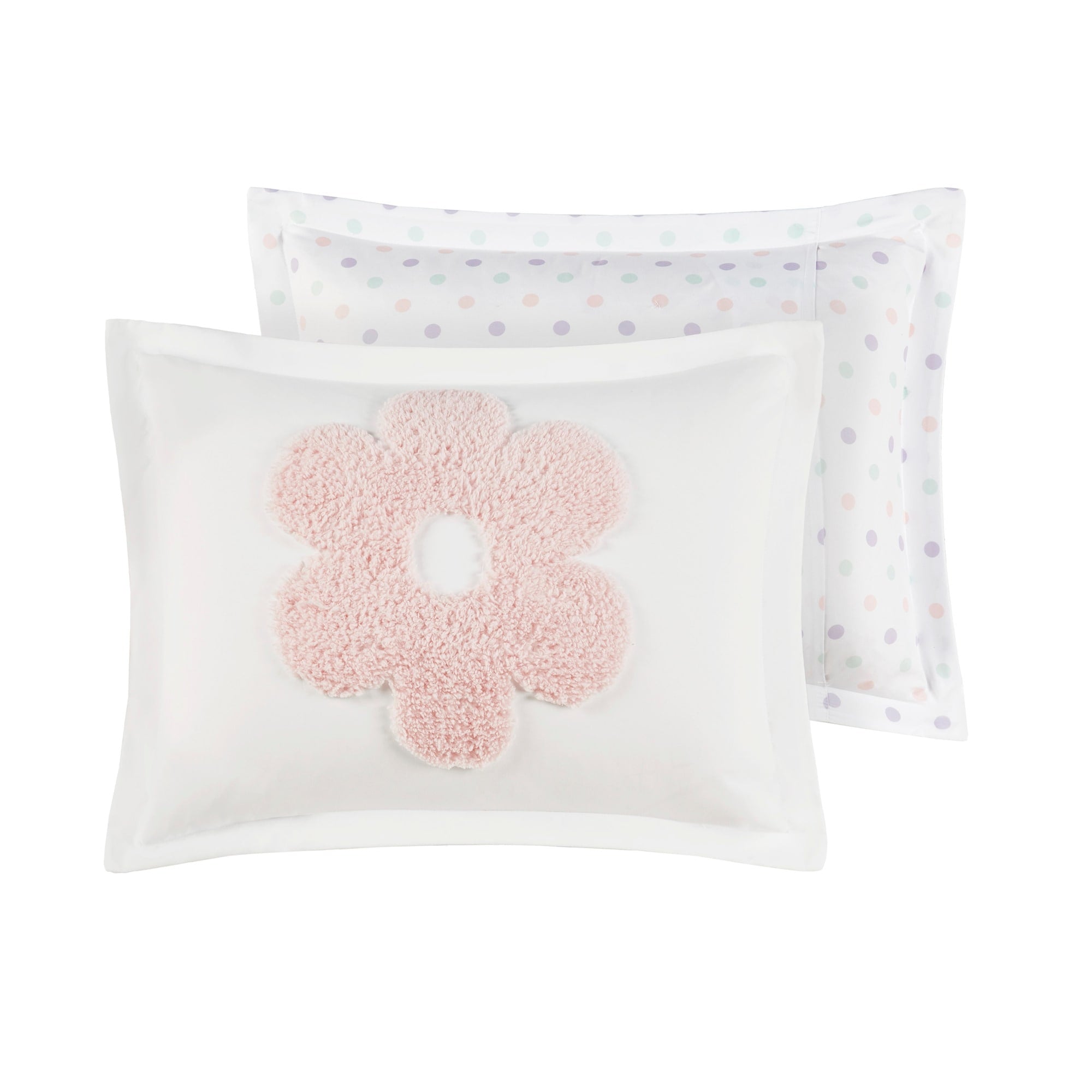 Intelligent Design Kids Madeline Floral Reversible Tufted Chenille Duvet Cover Set