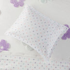 Intelligent Design Kids Madeline Floral Reversible Tufted Chenille Duvet Cover Set