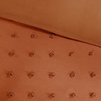 Intelligent Design Maize Cotton Jacquard Duvet Cover Set with Euro Shams and Throw Pillows