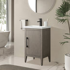 Vanity Art 20 or 24 or 30 Single Sink Bathroom Vanity Cabinet with Ceramic Top
