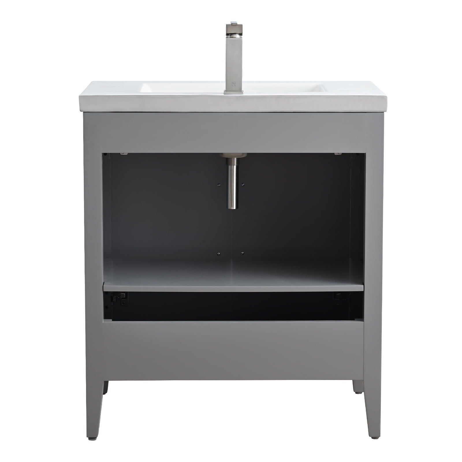 Vanity Art 20 or 24 or 30 Single Sink Bathroom Vanity Cabinet with Ceramic Top