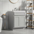 Vanity Art 24-inch Solid Wood Single Sink Bathroom Vanity Cabinet