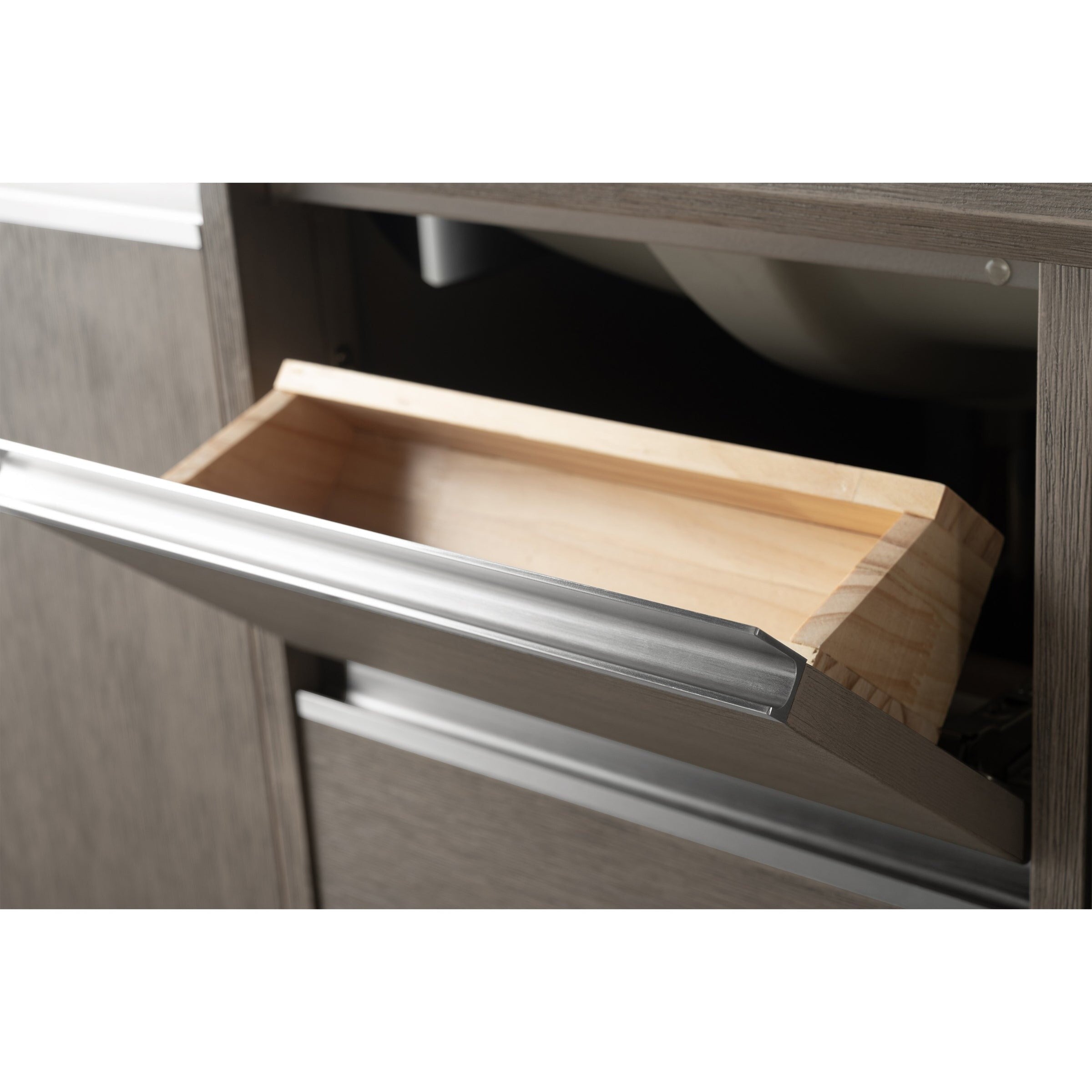 Vanity Art Bathroom Vanity with Ceramic Sink and Engineered Marble Top