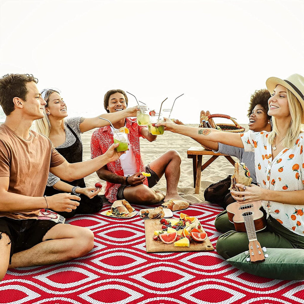 Venice Lightweight Reversible Recycled Plastic Outdoor Floor Mat/Rug