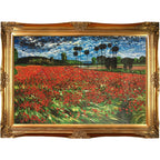 La Pastiche Vincent Van Gogh 'Field of Poppies' Hand Painted Oil Reproduction