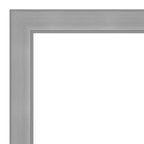 Beveled Bathroom Wall Mirror - Vista Brushed Nickel Frame