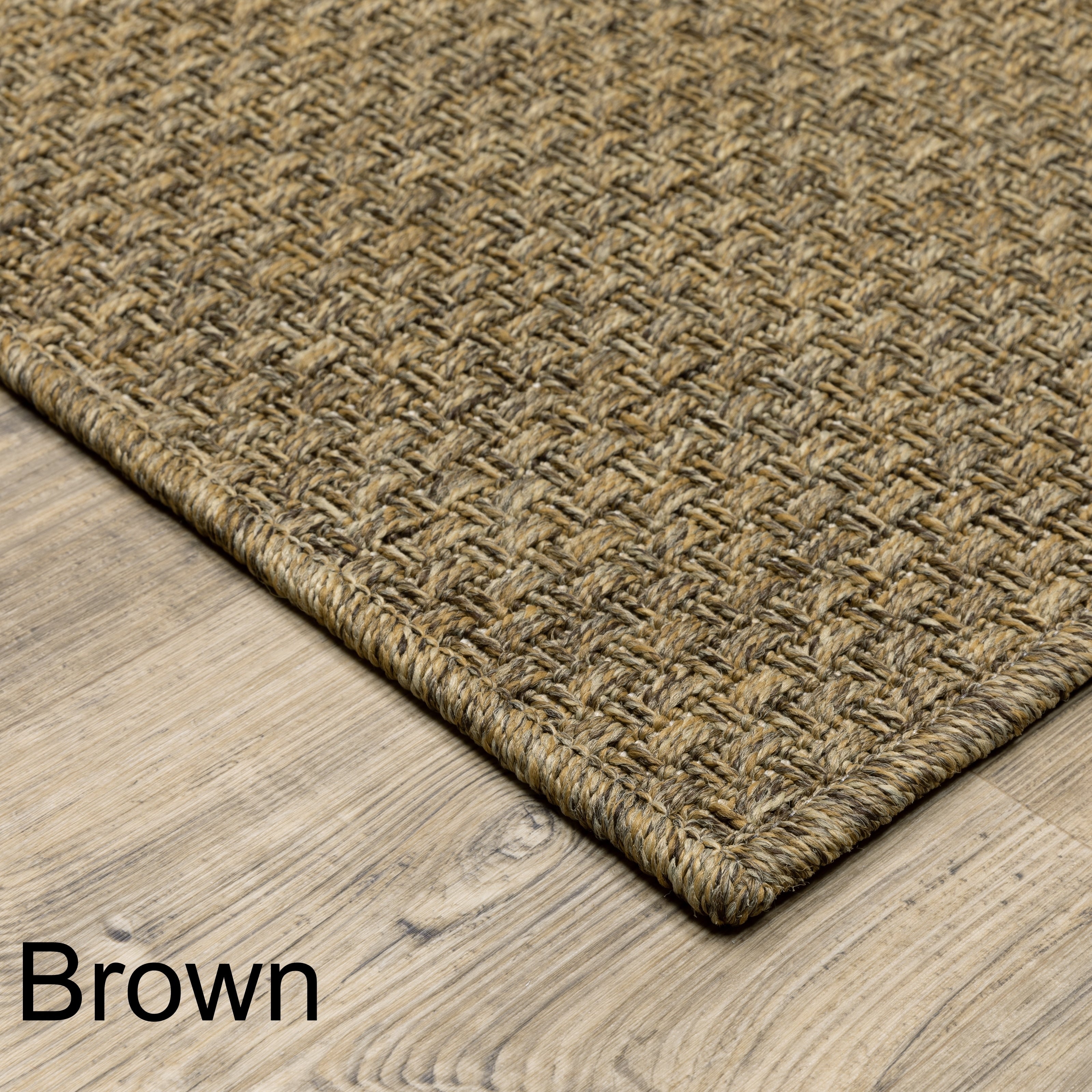 Vista Home Kauai Tonal Basket Weave Indoor-Outdoor Rug.
