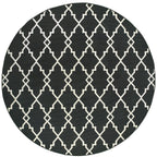 Vista Home Malta Lattice Black/ Off-White Indoor Outdoor Area Rug.