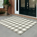 Vista Home Malta Gingham Check Indoor/Outdoor Area Rug