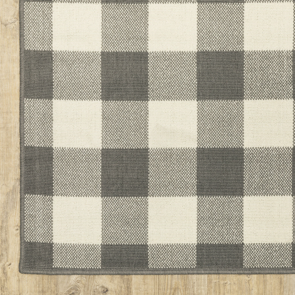 Vista Home Malta Gingham Check Indoor/Outdoor Area Rug