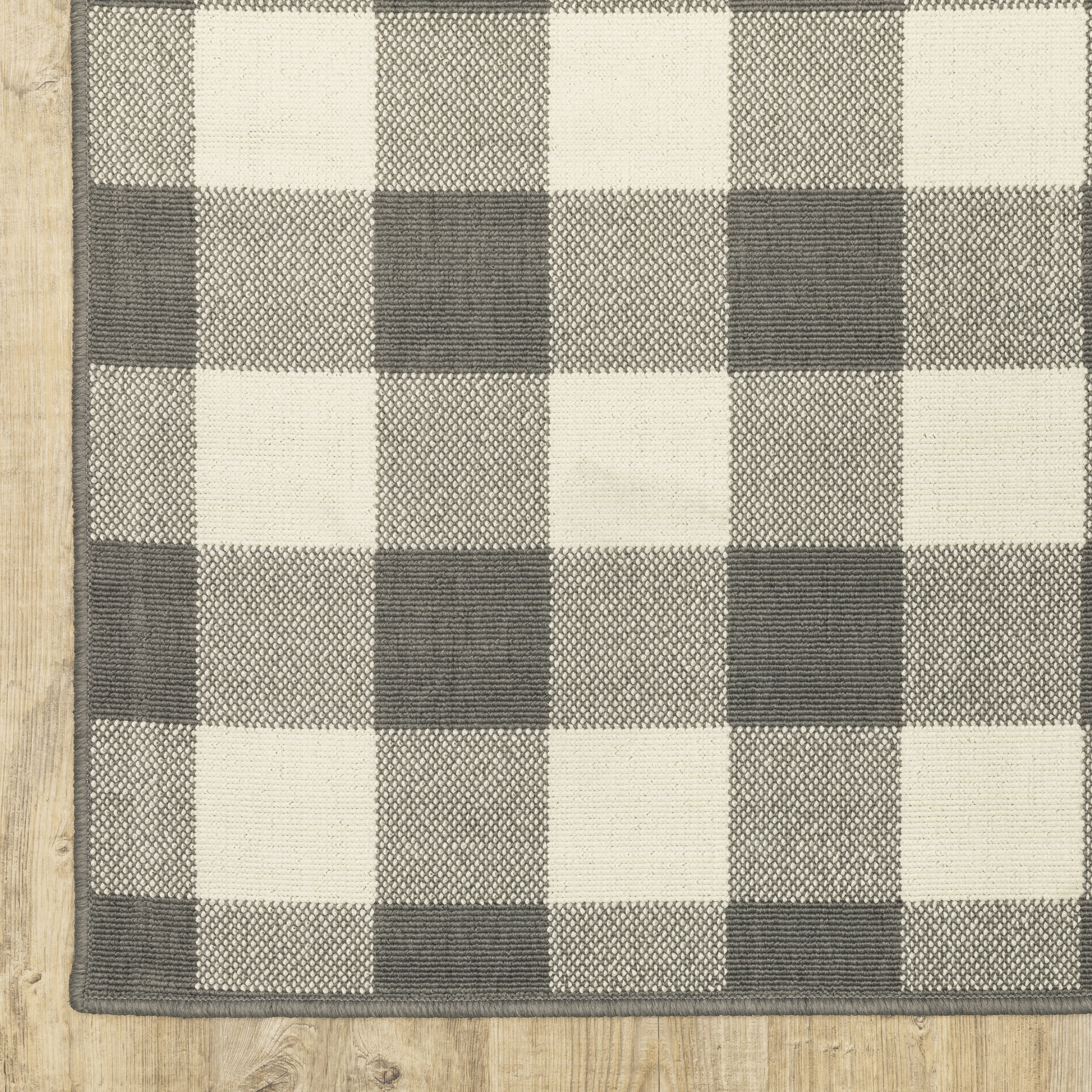 Vista Home Malta Gingham Check Indoor/Outdoor Area Rug